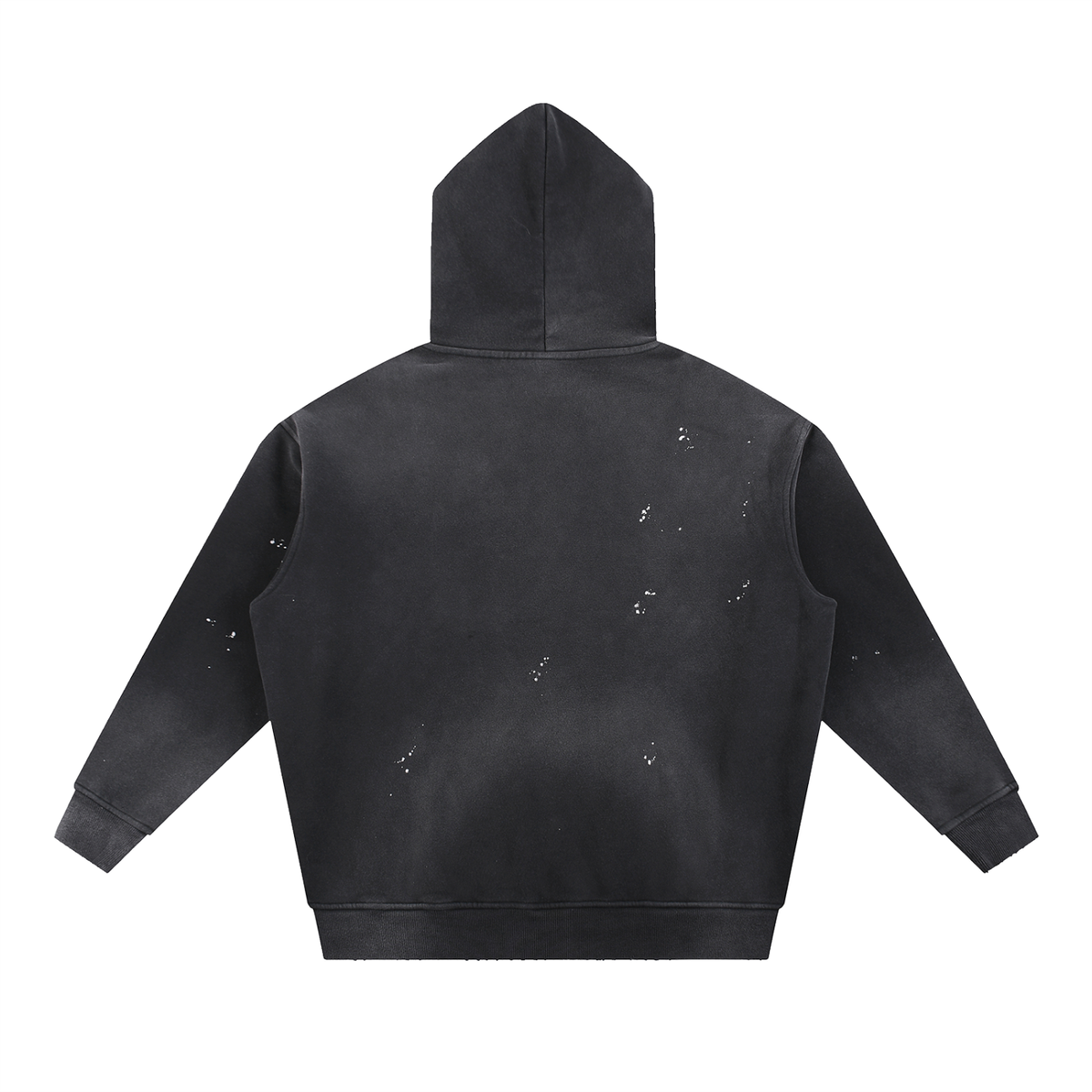 Slugwurf Vintage Washed Black Hoodie | Distressed Streetwear